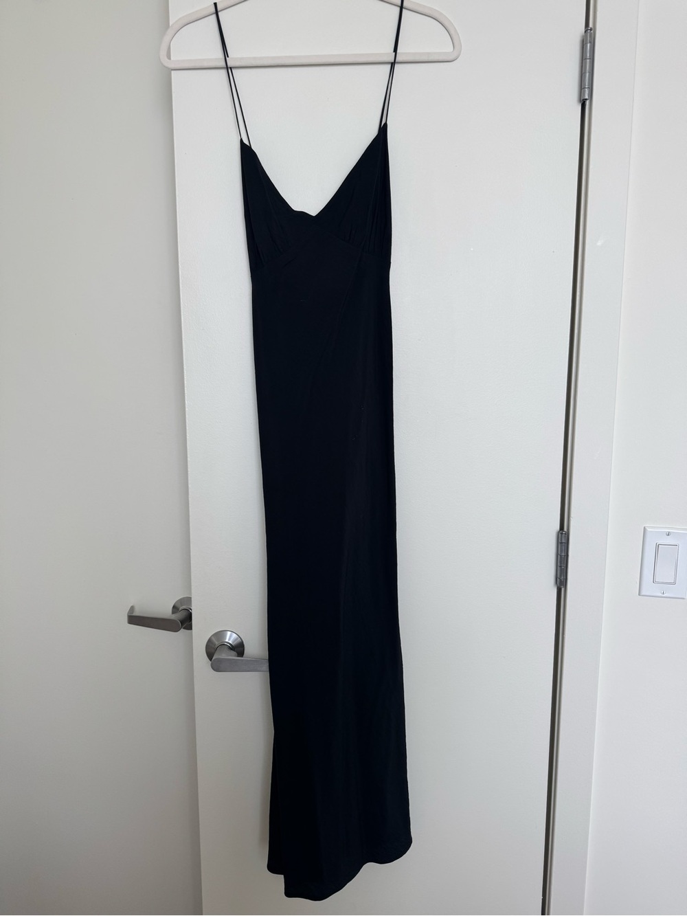 Madewell Black Spaghetti Strap Slip Dress